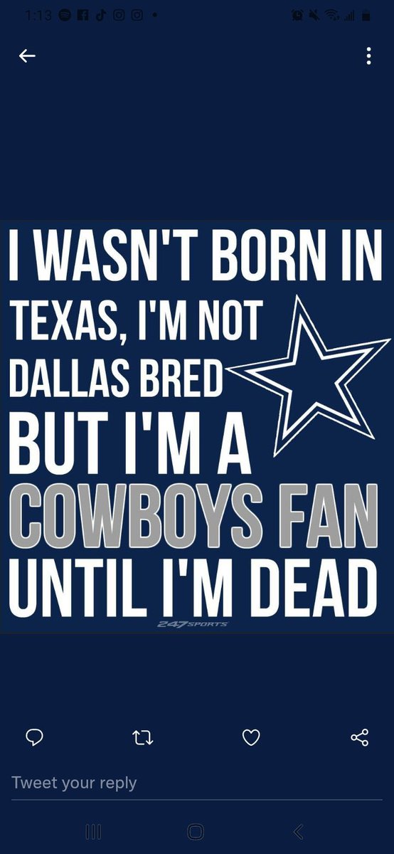 Lulu_cowboys's tweet photo. 🎶Deep in my heart there's a trembling question
Still I am sure that the answer, answer's gonna come somehow
Out there in the dark, there's a beckoning candle, yeah
And while I can think, while I can talk
While I can stand, while I can walk
While I can dream🎶 #NEED2WIN https://t.co/OOhdEtdfR1