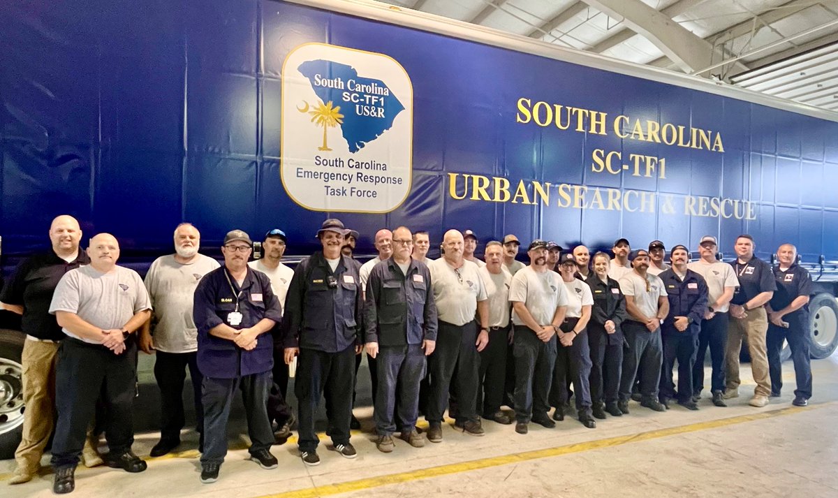 South Carolina Task Force 1 is deploying to assist Pickens County.

Be safe and thank you for your service!