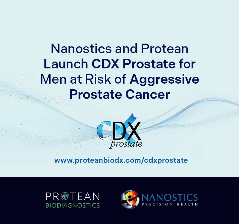 CDX Prostate has officially launched in the US! 

In partnership with <a href="/nanostics/">Nanostics Inc.</a> this powerful tool will help identify men at risk for aggressive prostate cancer sooner, improving patient outcomes.

Learn more at: proteanbiodx.com/news/2024/cdx-…

#healthinnovations #ProstateCancer