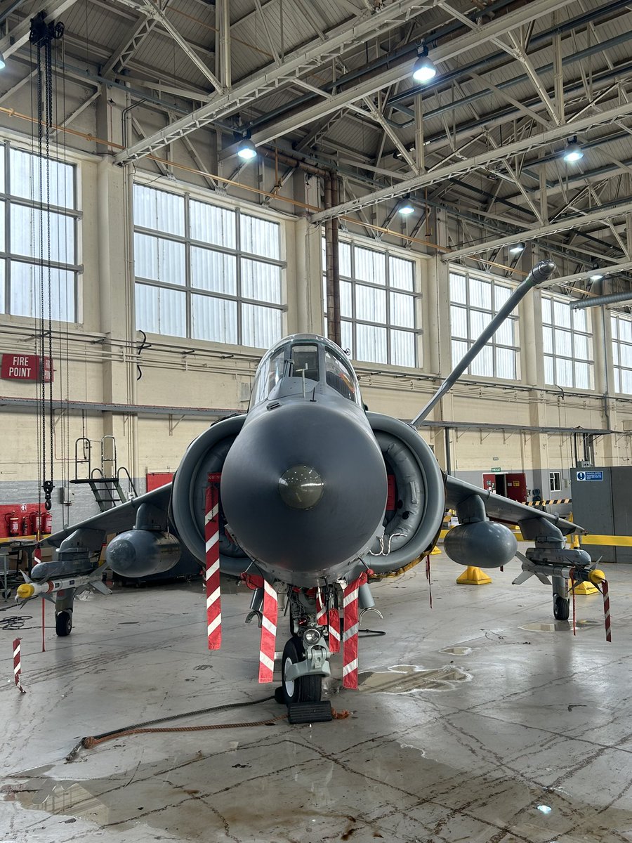 Such an iconic nose. Nothing better than getting close to a SHAR. Here’s <a href="/RAF_Cosford/">RAF Cosford</a> FA/2. #SHAR #HarrierFA2 #Harrierpres