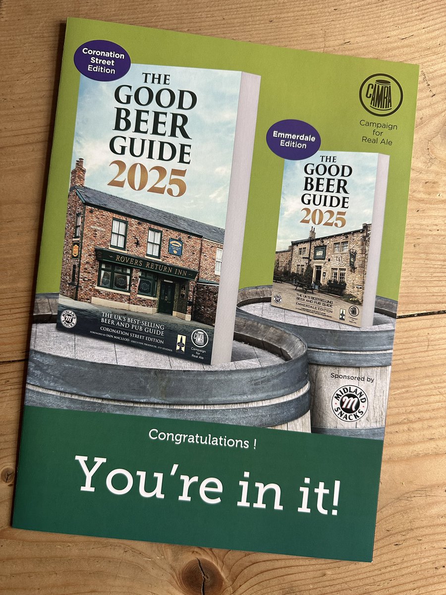 thehandhotel's tweet image. Beyond chuffed to, once again, be included in the#CAMRA #GoodBeerGuide