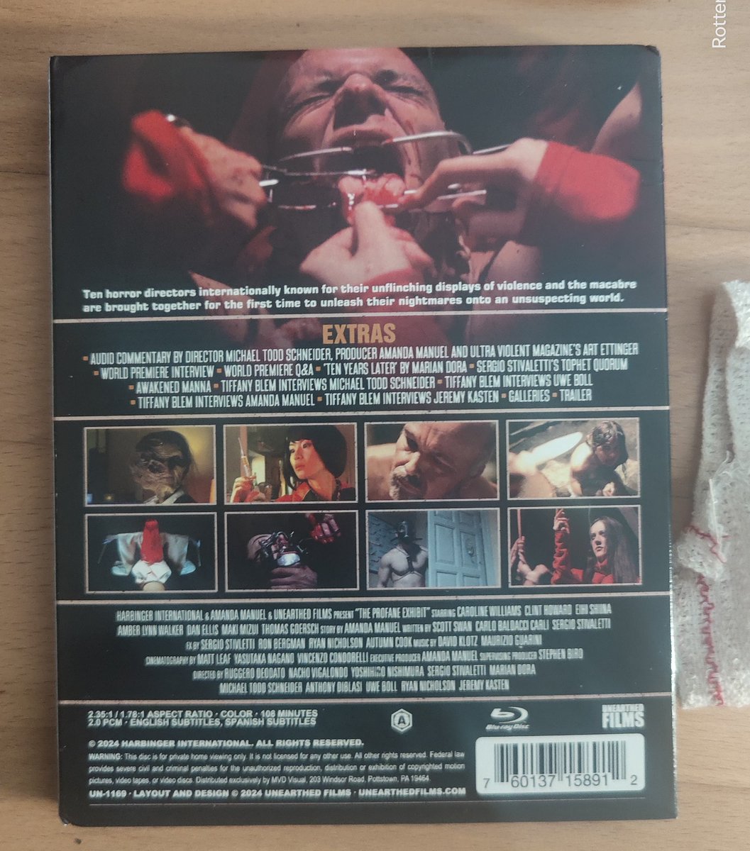 RottenEdgar's tweet photo. Llevamos AÑOS esperando ver esta película. Puede ser la mejor ANTOLOGÍA de la historia del cine extremo o la mayor vendida de humo... PRONTO VIDEO 🧠🤘🏽 #ProfaneExhibit https://t.co/3QeZalejky