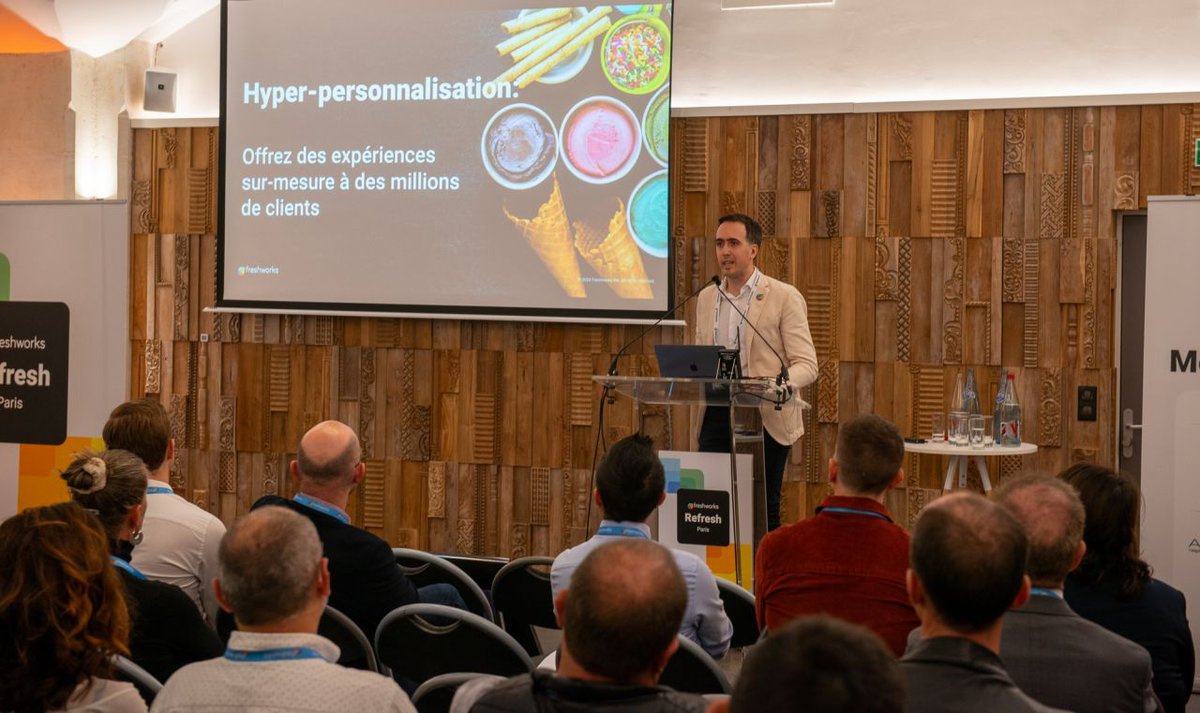 FreshworksInc's tweet photo. We'll always remember #Refresh2024 Paris 😍
From discussing our latest AI innovations to industry trends and networking, we hope everyone left feeling educated, inspired, and entertained. Thank you to all the participants who made it a resounding success! https://t.co/PhG5Tq4gL1