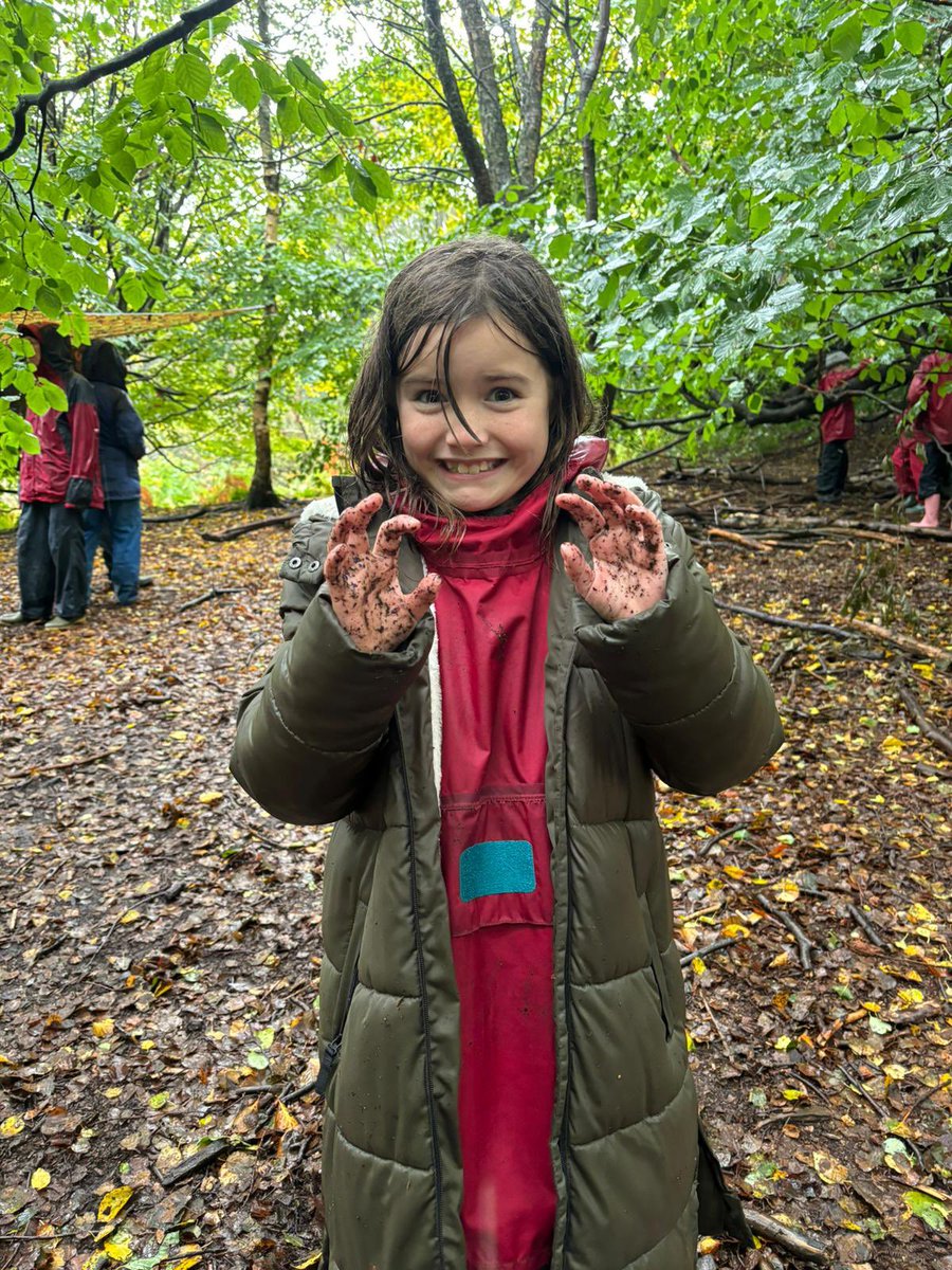 Shelter building in the forest