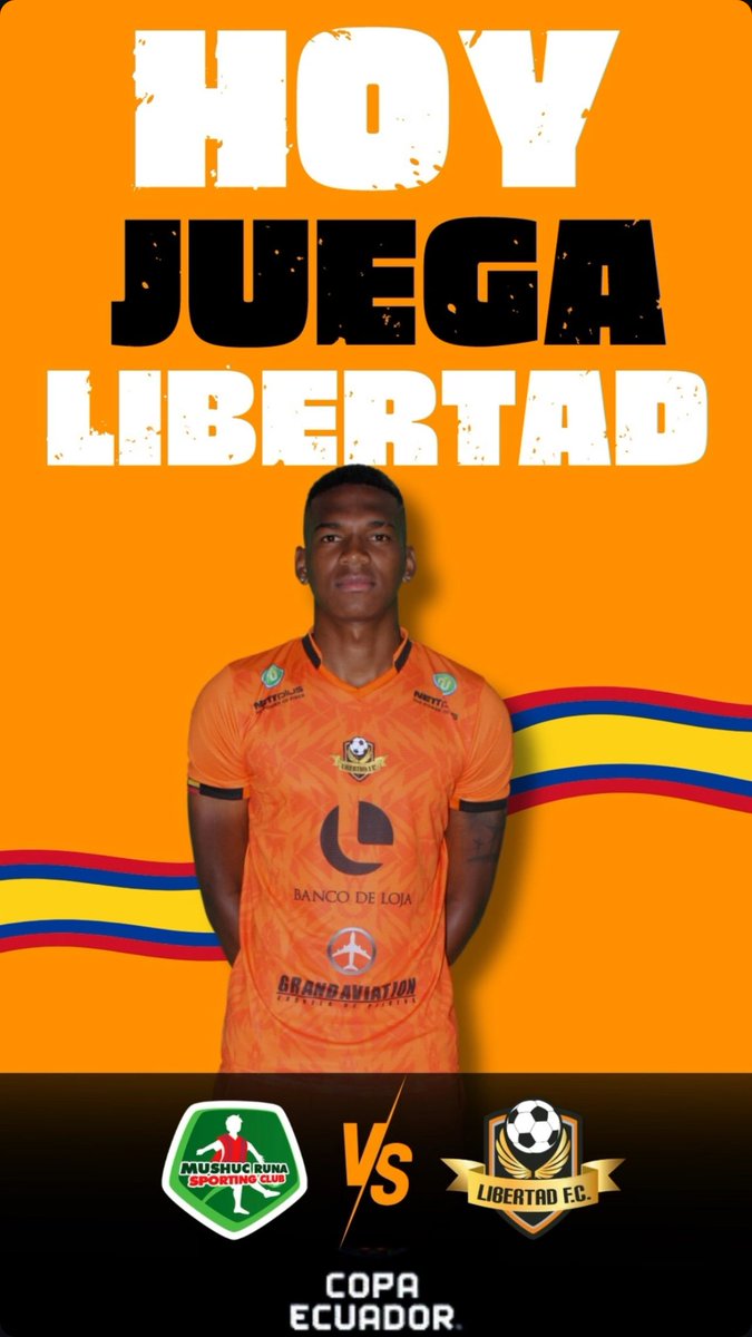 LibertadFC3's tweet photo. ¡Buenos días, Loja!
Hoy nos enfrentamos a Mushuc Runa por la Copa Ecuador 🏆🇪🇨.
Vamos a dejar todo en la cancha para continuar haciendo historia y clasificar a semifinales. 🔥🧡
#VamosLibertad https://t.co/xwqv8i0QMZ
