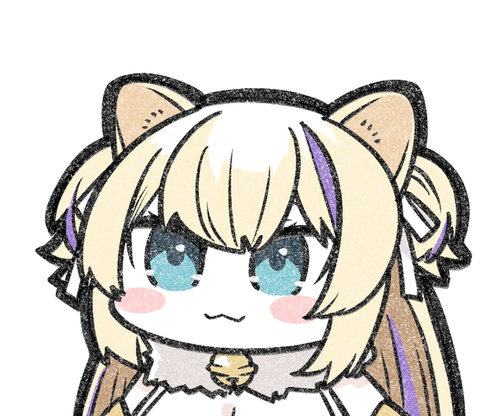 いろんな表情の猫咲あんじさんかいた#あんじあーと #いろんな表情のvtuberさん 