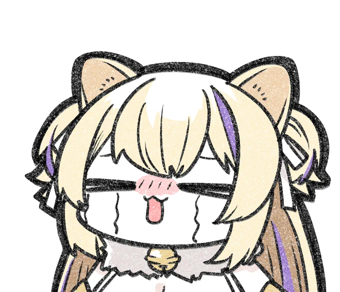いろんな表情の猫咲あんじさんかいた#あんじあーと #いろんな表情のvtuberさん 