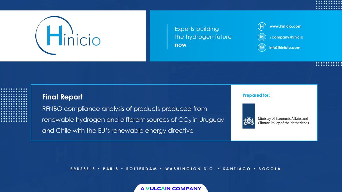 The Netherlands is partnering with Latam countries like Chile and Uruguay to establish H2 export corridors. This study dives into EU regulations (RED II, RED III) and compliance with RFNBO certification.

🔗Full study here: shorturl.at/O3Ckq