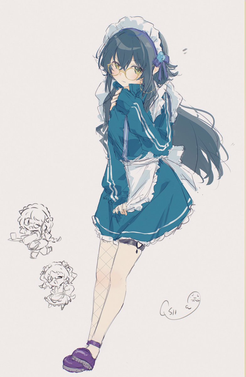 「メガネ 」|Qs11＿ISF10 C-38(＊´v`＊)ノ ＜✲*ﾟのイラスト