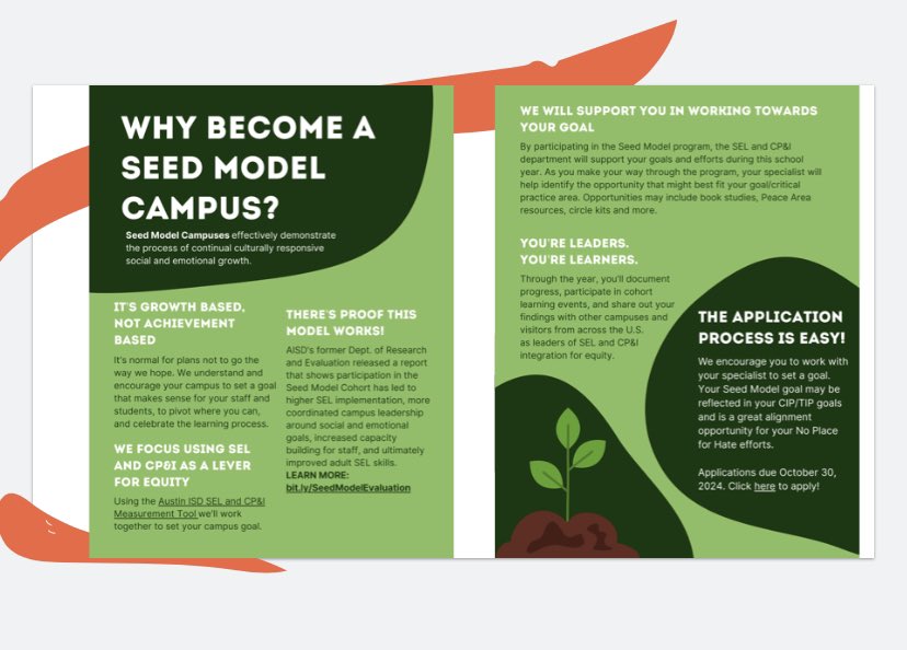 Statia Paschel (@mocha_minds) on Twitter photo How do we prepare to support Seed Model campuses…with a fishbowl of course! <a href="/AISD_SEL_CPI/">Austin ISD SEL and CP&I</a> team is ready welcome your campus to our 24-25 cohort of campuses. Sign up today ✍🏽 canva.com/design/DAGQ8eB… How do we prepare to support Seed Model campuses…with a fishbowl of course! <a href="/AISD_SEL_CPI/">Austin ISD SEL and CP&I</a> team is ready welcome your campus to our 24-25 cohort of campuses. Sign up today ✍🏽 canva.com/design/DAGQ8eB…