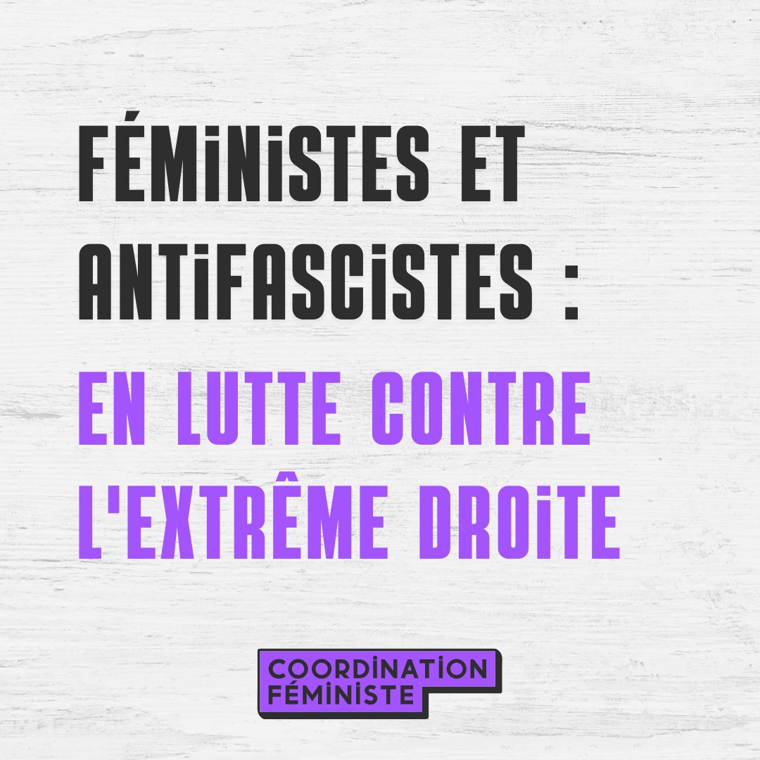 CoordFeministe's tweet image. Féministes et antifascistes tant qu’il le faudra contre l’extrême droite !

Depuis les élections européennes et législatives des derniers mois, l’extrême droite française est plus forte que jamais : 123 sièges à l’assemblée nationale et 30 sièges au parlement européen, acquis