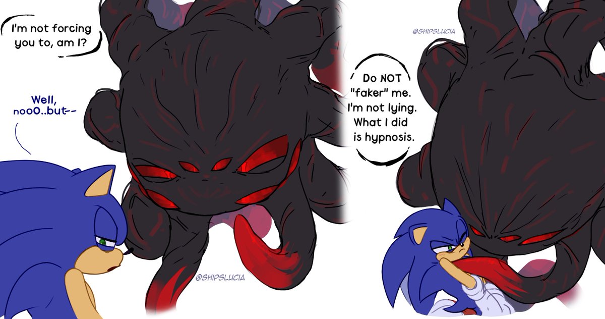 ShipsLucia's tweet photo. Hypnosis "skeptic"😵‍💫(2/3) #Sonadow #DoomMorph https://t.co/2ivsIxj9ve