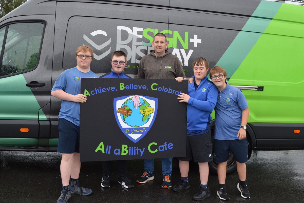 Friends of St Gerard’s (@friendsofstg) on Twitter photo All aBility Cafe opens tomorrow night in sally gardens
Huge thanks to
Martin <a href="/PCA_SALLYG/">PCA@Sallygardens</a>
John Kelly <a href="/HomefitLTD/">Homefit - Belfast</a>
Daire Maher DMjoinery
Alan <a href="/BelfastRoasters/">BelfastCoffeeRoasters</a>
Connor <a href="/belfastsigns99/">design+display</a>
<a href="/NatashaBrennSF/">Natasha Brennan</a> <a href="/sinnfeinireland/">Sinn Féin</a> <a href="/StGerardsSS/">St. Gerard’s Special School</a>
For making this all happen 👏🏼👏🏼 All aBility Cafe opens tomorrow night in sally gardens
Huge thanks to
Martin <a href="/PCA_SALLYG/">PCA@Sallygardens</a>
John Kelly <a href="/HomefitLTD/">Homefit - Belfast</a>
Daire Maher DMjoinery
Alan <a href="/BelfastRoasters/">BelfastCoffeeRoasters</a>
Connor <a href="/belfastsigns99/">design+display</a>
<a href="/NatashaBrennSF/">Natasha Brennan</a> <a href="/sinnfeinireland/">Sinn Féin</a> <a href="/StGerardsSS/">St. Gerard’s Special School</a>
For making this all happen 👏🏼👏🏼