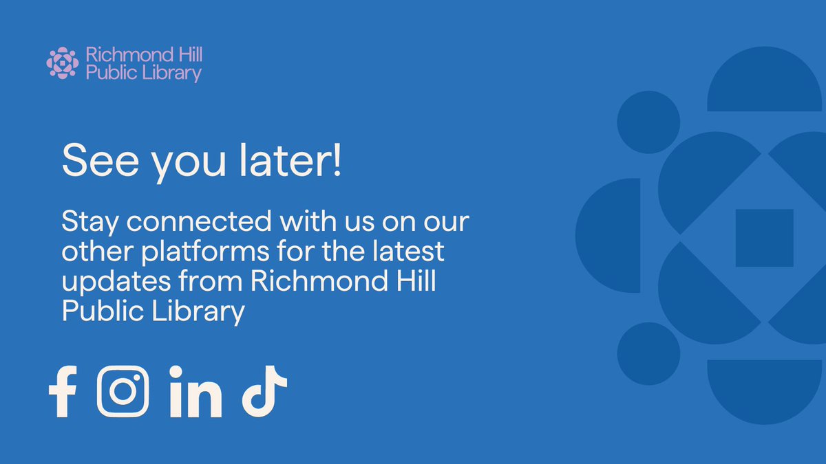 We're saying goodbye to Twitter/X 👋, but the story continues! Follow us on Instagram, Facebook, TikTok, and LinkedIn to stay updated on all things RHPL. Want even more? Subscribe to our e-newsletter for the latest events, programs, and news: bit.ly/4d2G5ZY.