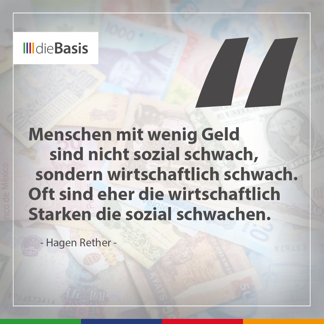 “Menschen mit wenig Geld sind nicht sozial Schwach; sie sind wirtschaftlich Schwach. Oft sind eher die wirtschaftlichen Starken die sozial Schwachen.”

Hagen Rether (* 8. Oktober 1969 in Bukarest), deutscher Kabarettist.

Wie denkst du darüber?

🟩🟩🟦🟦🟥🟥🟧🟧

Jetzt Politik