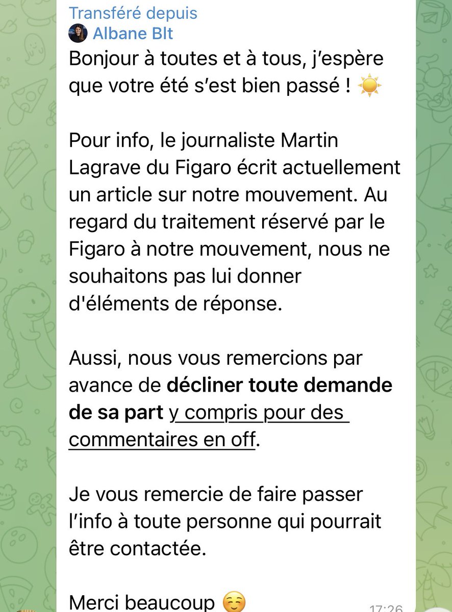 « Restrictions de liberté de la presse » 🥴