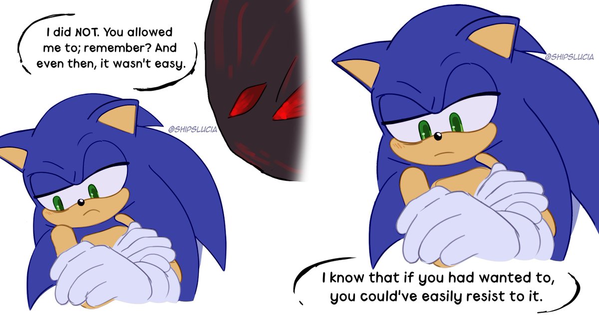 ShipsLucia's tweet photo. Hypnosis "skeptic"😵‍💫(3/3) #Sonadow #DoomMorph https://t.co/cd3v78COPr