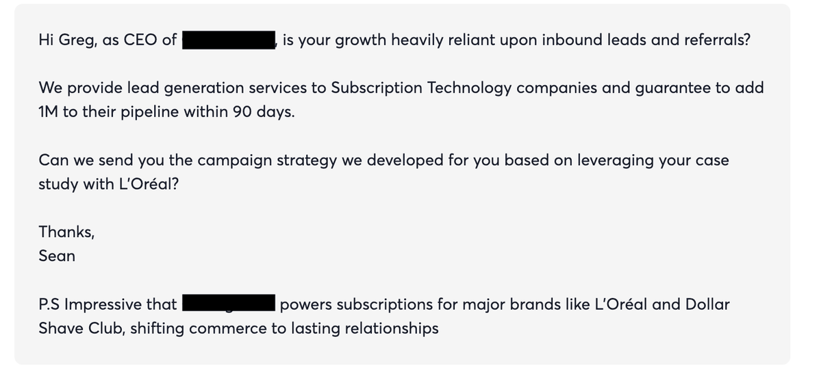 I've recorded a 20-minute video showing EXACTLY how we turn raw lead lists into campaigns that actually get result and allow us to write emails like these 👇

Want me to send it to you?

Comment 'send' and I'll DM you the link