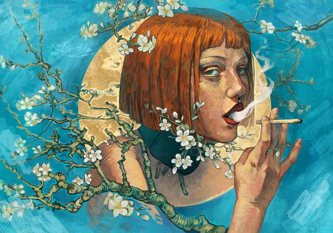 "Maria Roi in Van Gogh style" By KiraCorporal  