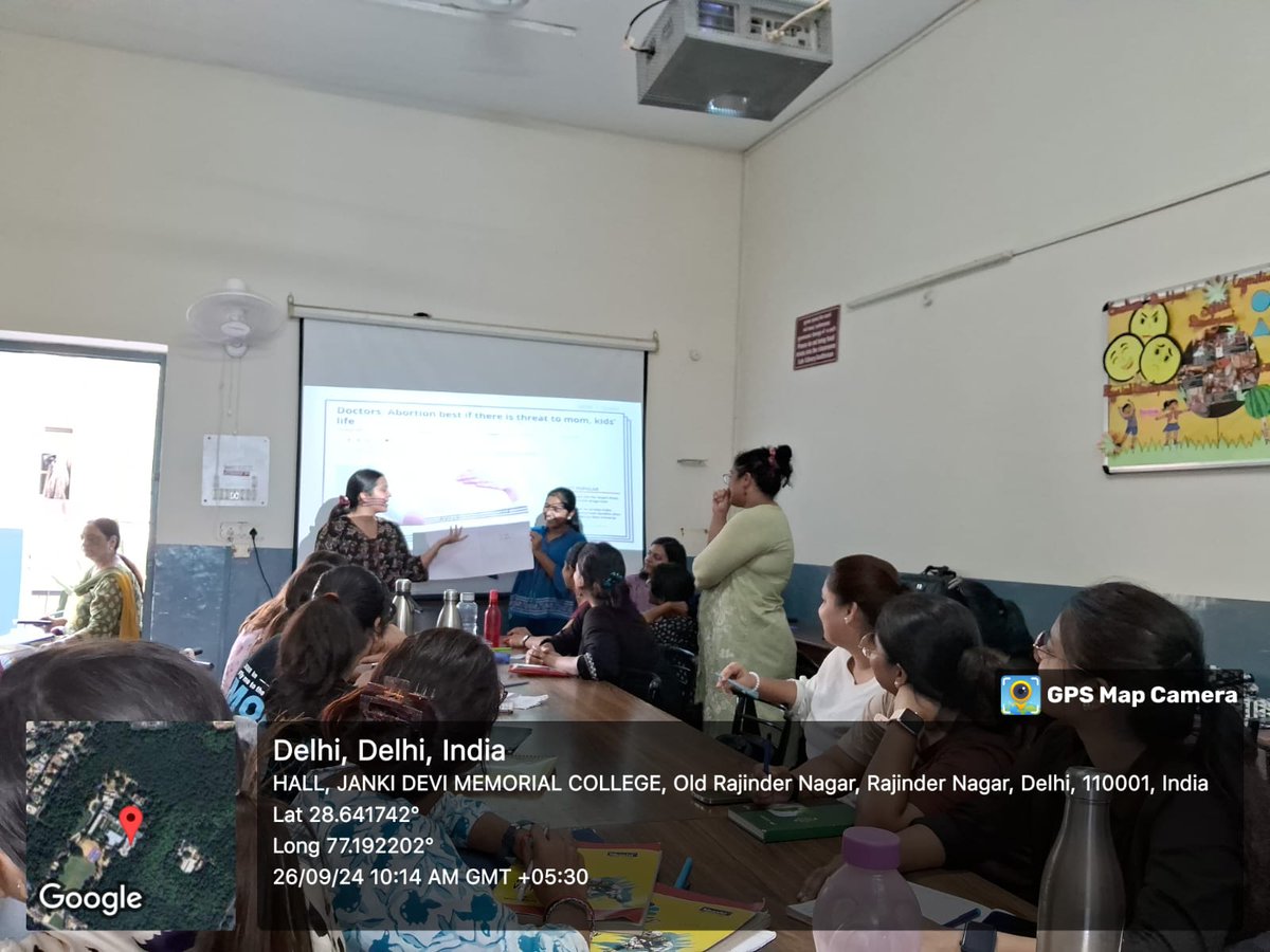 hdfe_jdmc's tweet photo. HDFE Dept. in collab. with YP Foundation, organized a Communication Workshop on Reproductive Justice, on 26th Sept 2024
The workshop was led by Ms. Archana Ria Vikraman, Prog. Coordinator, &amp; Nishni Shemin, Prog. Associate, both from the Reproductive Rights Team at YP Foundation. https://t.co/L3WArR7SfK
