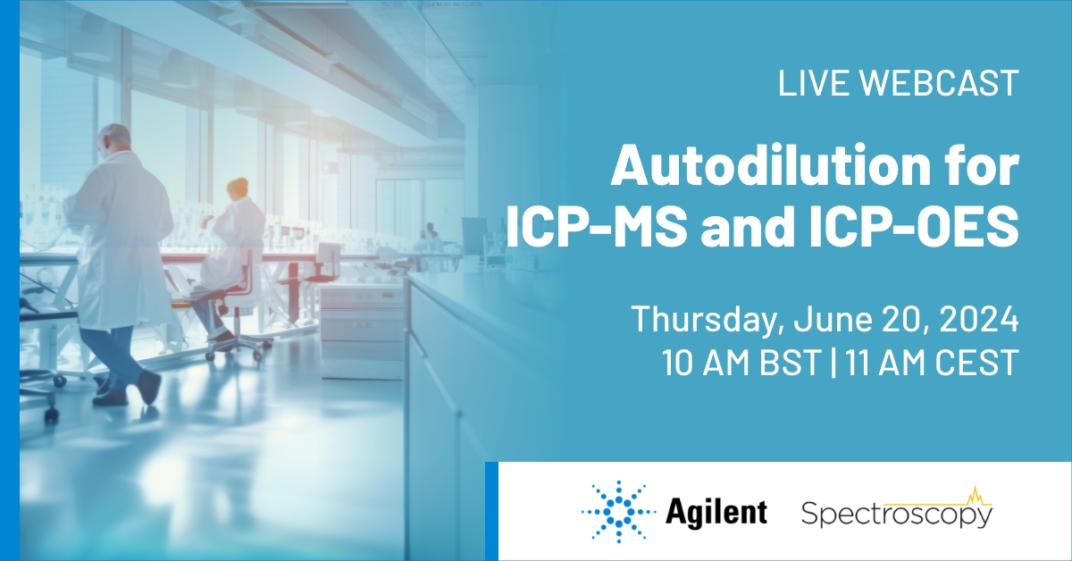 Autodilution for ICP-MS and ICP-OES

Join us for a live webcast introducing the new Advanced Dilution System (ADS 2) for ICP-OES and ICP-MS instruments—designed and manufactured for high automation and efficiency.

Register now: globalmeet.webcasts.com/starthere.jsp?…

#Automation #Dilution