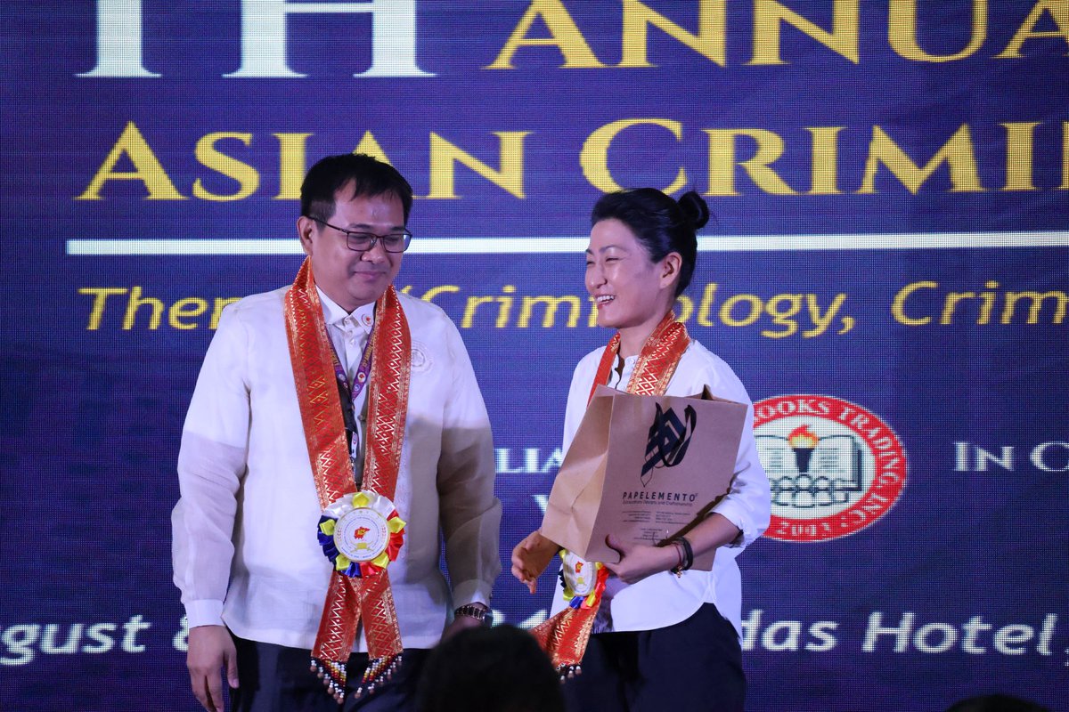 ACJS_National's tweet photo. Our President, Dr. Kim has been hard at work increasing our international presence &amp; making connections across the globe for ACJS. She recently participated as the keynote speaker at the Asian Criminological Society, one of our international partners. 
https://t.co/sgRZJi6EsY https://t.co/0hnnlj5DxH