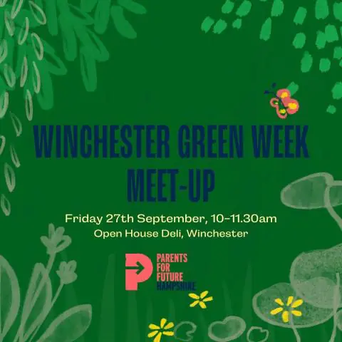 (TV announcer voice) Coming up Friday!

🪧 Parents for Future Meet-up at Open House Deli
🌱 Wonders of Creation - a light exhibition at United Church
👾 Ecogame Jam at Winchester School of Art

#WinchesterGreenWeek