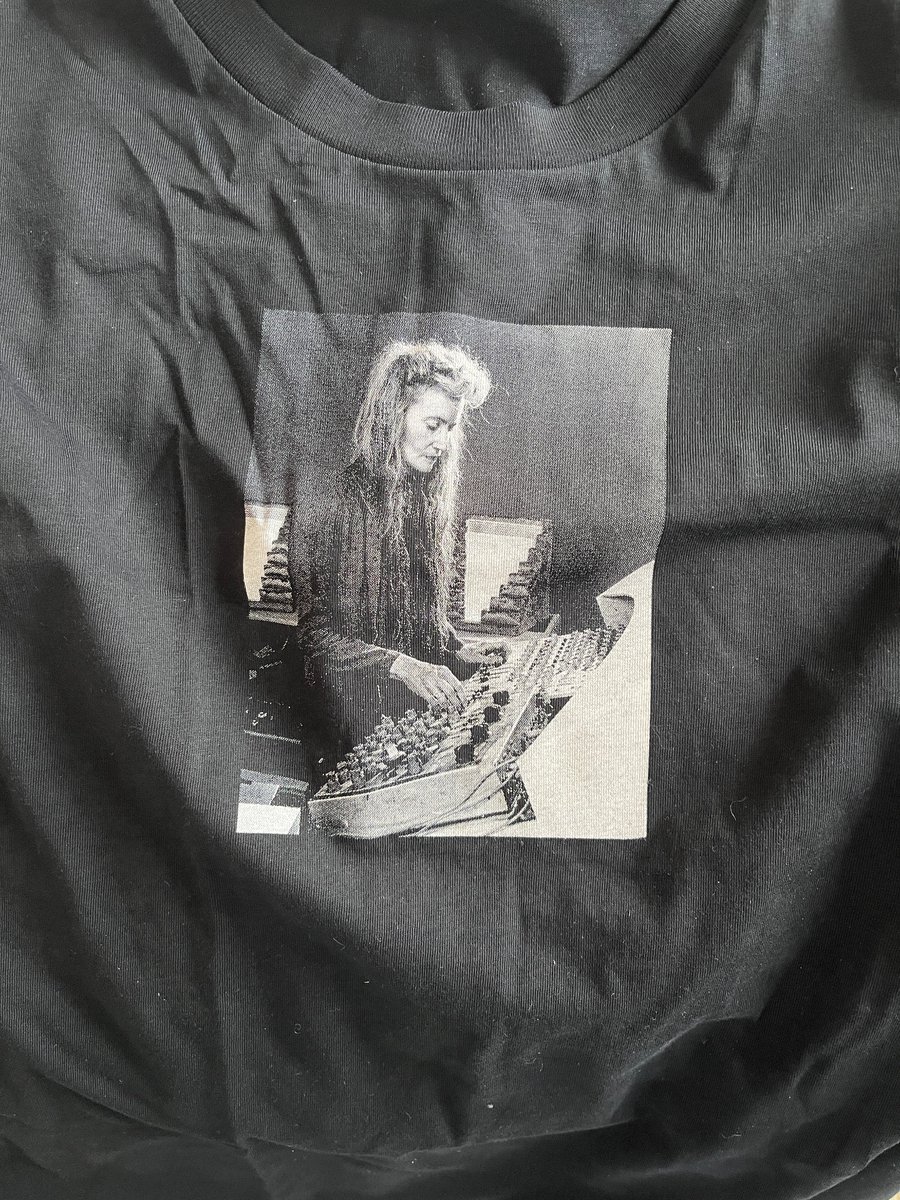 Finally my hero on a tee shirt. Maryanne Amacher.