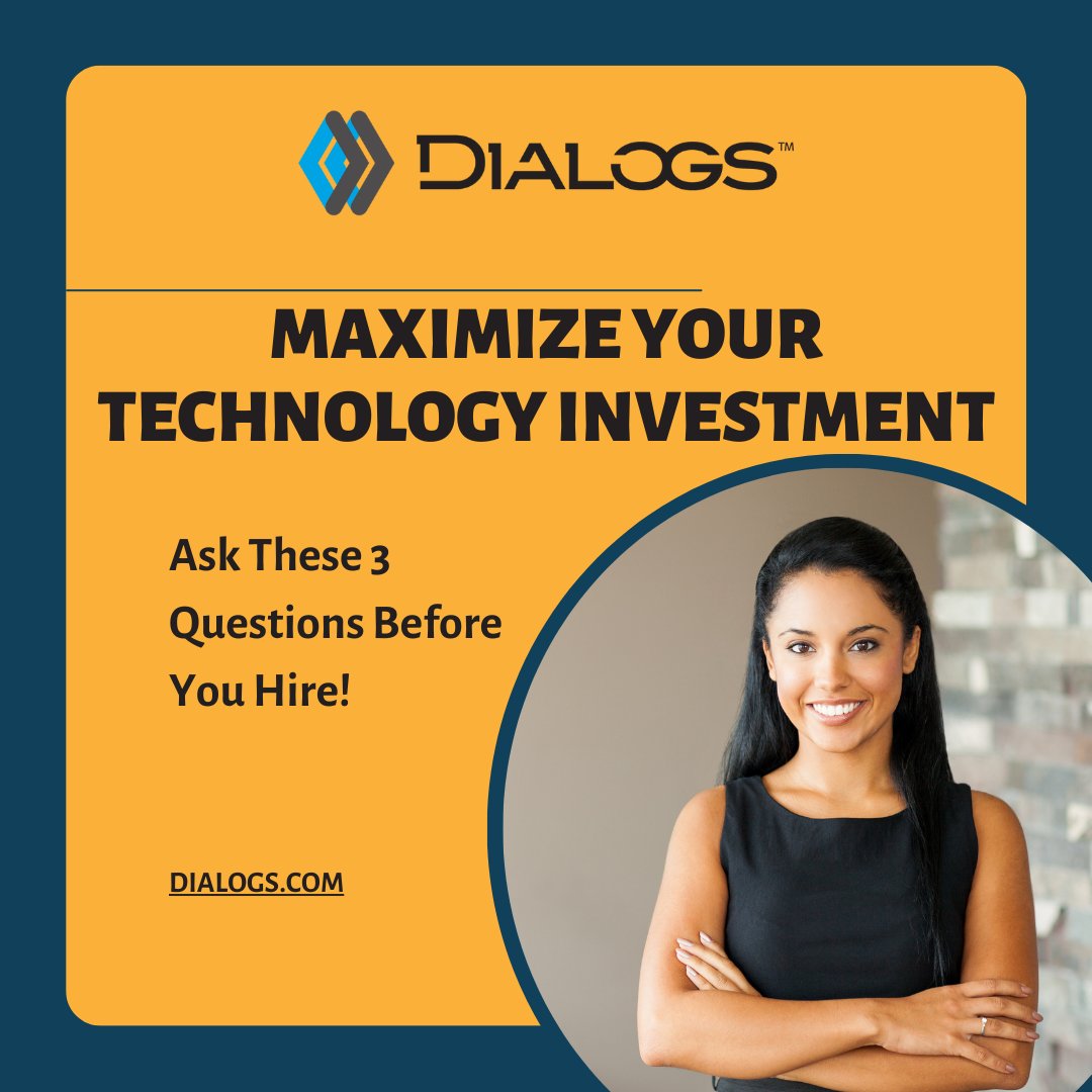 DialogsSoftware's tweet image. Before you have a sit-down with your prospective web development team, check out our blog and ask yourself these 3 questions that will make the project achieve your desired results.
dialogs.com/articles/3-cru…
#scalablegrowth #reliablepartner #webdevsupport