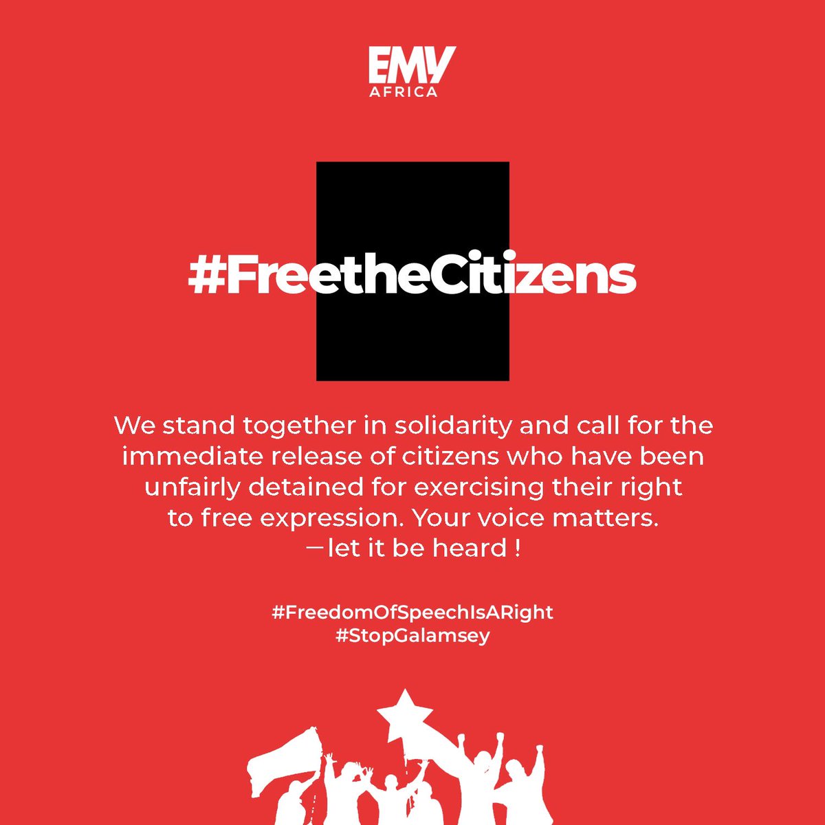 The youth of Ghana are rising up and demonstrating against illegal mining that is destroying our environment and future. No one should be silenced for speaking out! #FreetheCitizens