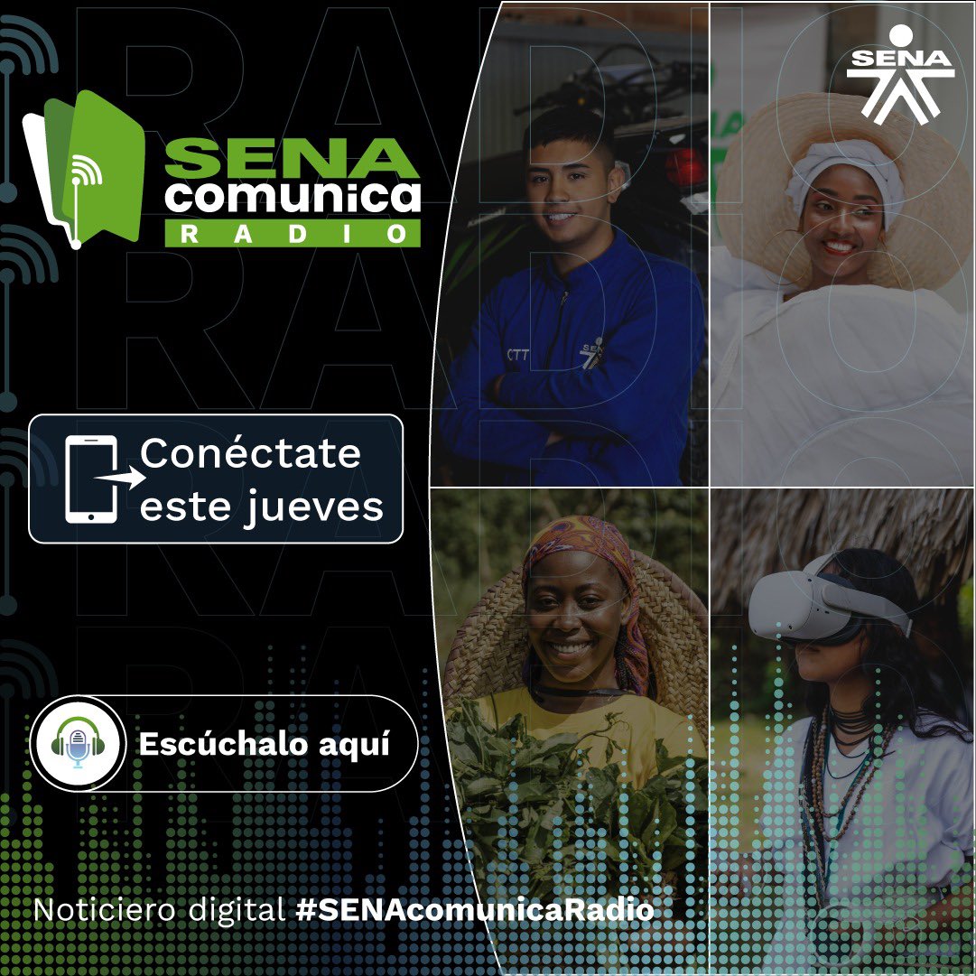 SENAComunica's tweet photo. ¡Hoy #SENAComunicaRadio desde #SENASOFT 2024!
Conéctate y descubre más de este espacio donde los aprendices compiten en habilidades digitales y tecnológicas.
Mira nuestra emisión completa en 👉 https://t.co/TiJwydO6IO https://t.co/yopvUP8yxs