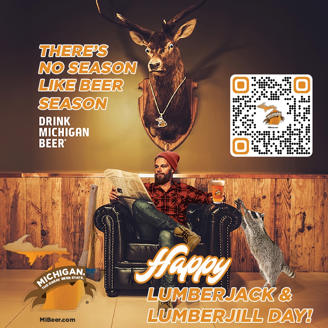 🍻 Cheers to flannels and brews on National Lumberjack &amp; Lumberjill Day! Raise a cold one for the toughest loggers around! 🪓🍺

#Lumberjack #Lumberjill #michiganbrewersguild #mibrewersguild #mibeer #greatbeerstate