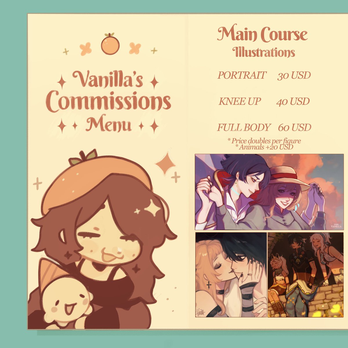 user_vanilla's tweet image. commissions are opening october 1st, message me on instagram if you are interested

4/5 slots open for bitesized
5/5 slots open for illustration 

#commissions #ArtCommission