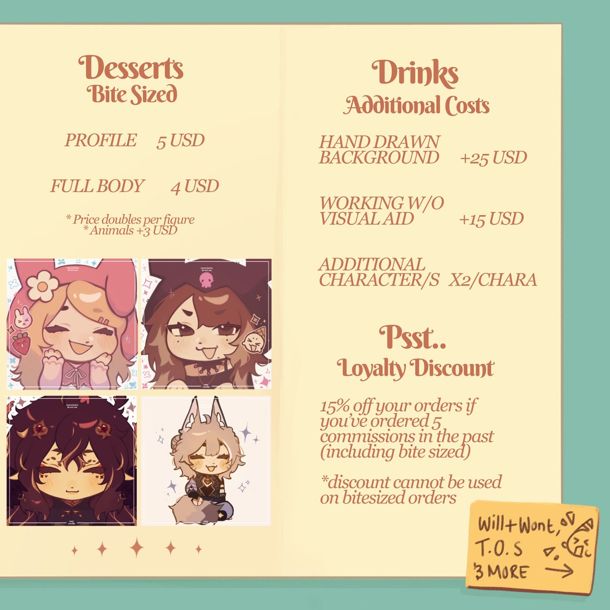 user_vanilla's tweet image. commissions are opening october 1st, message me on instagram if you are interested

4/5 slots open for bitesized
5/5 slots open for illustration 

#commissions #ArtCommission