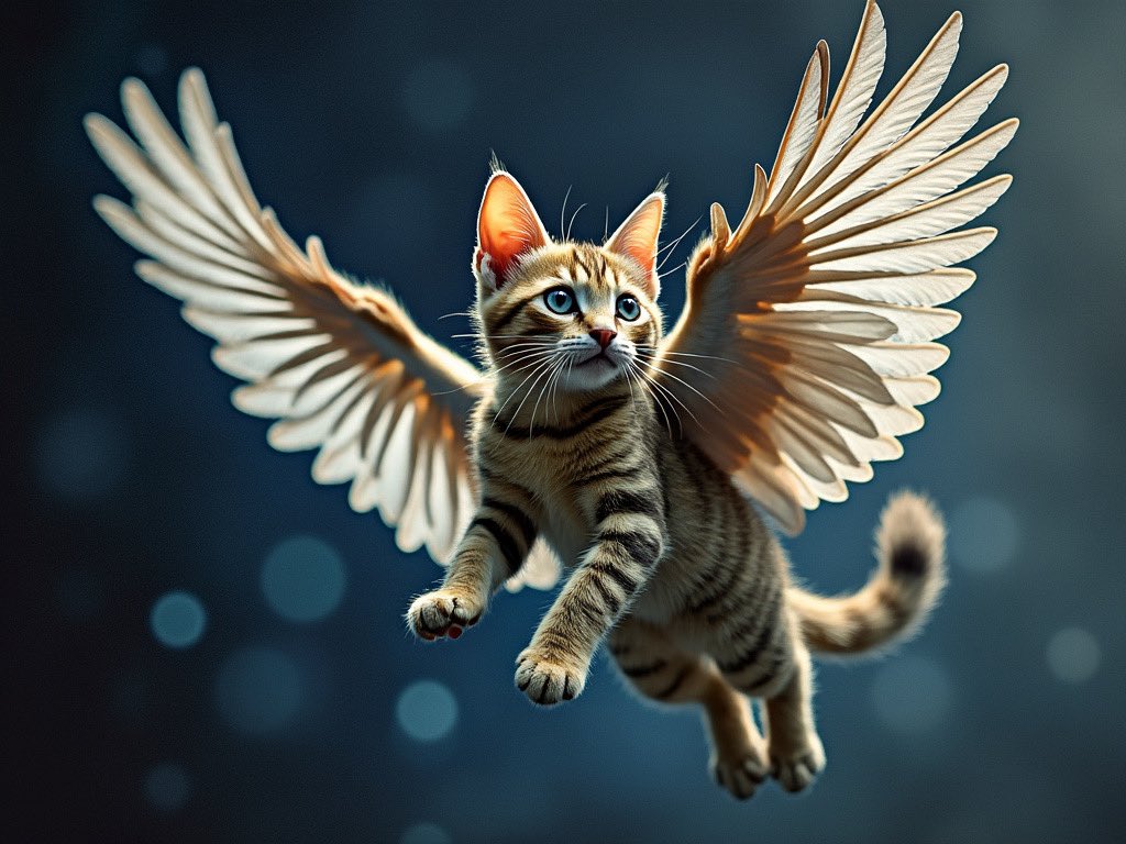 naruchan_ai's tweet image. 虎に翼　ならぬ　猫に翼
#GrokCat