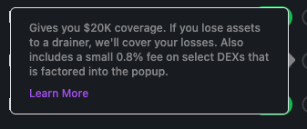 0xIT4I's tweet photo. Make sure you disable @PocketUniverseZ '20k protection', these sneaky fucks taking 1% of all your volume. I don't even want to know how much I donated until @pedrigavifrenki showed me this. https://t.co/WgB5CzvWWz