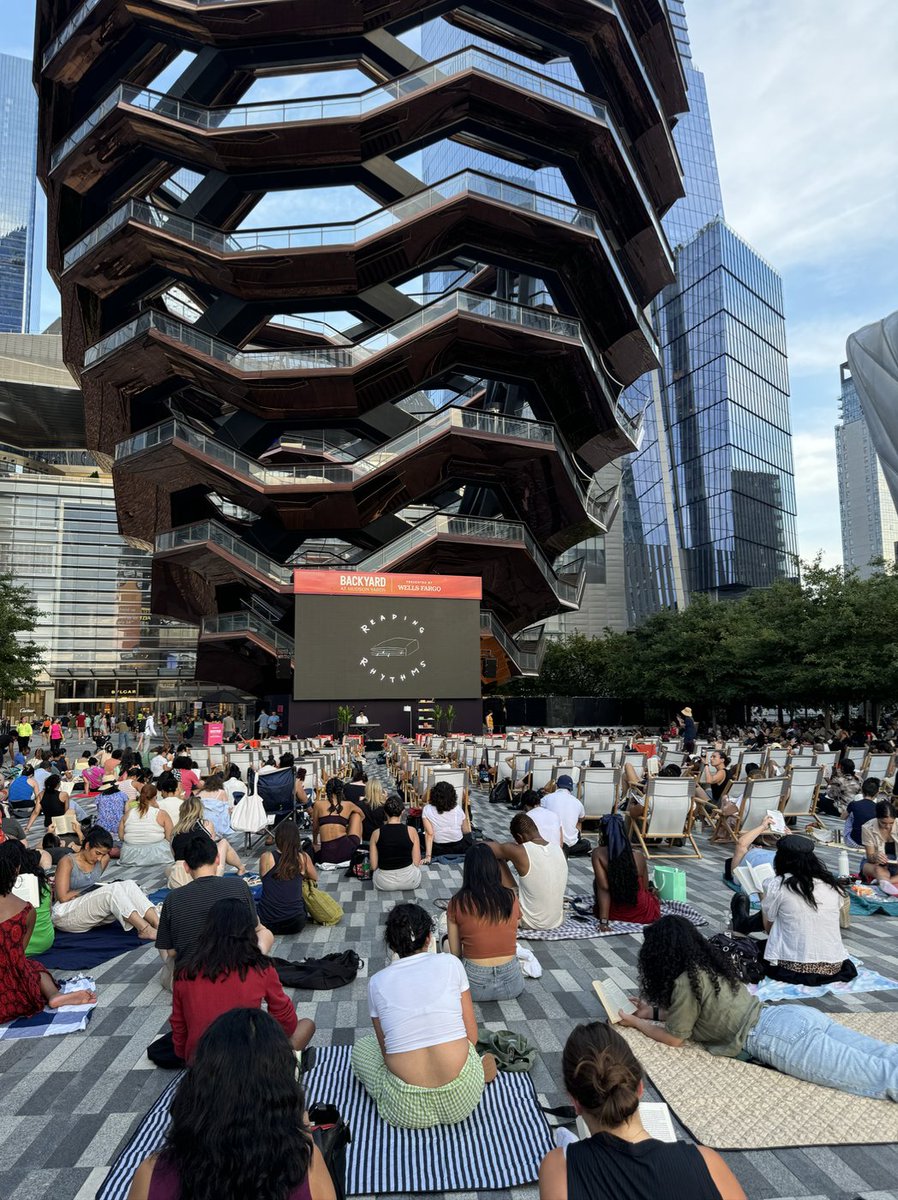 The crowd at Hudson Yards for <a href="/Reading_Rhythms/">Reading Rhythms</a> event for "The Joy of Connections"