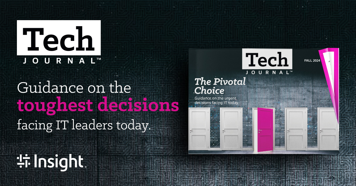 JackieMcanelly's tweet image. The fall issue of Insight&apos;s #TechJournal is here! 🍁

From navigating changes to VMware by Broadcom to preparing for AI PCs and cyber incidents, we’re sharing what you should know to act decisively.

Read now → ms.spr.ly/6005mdIyz