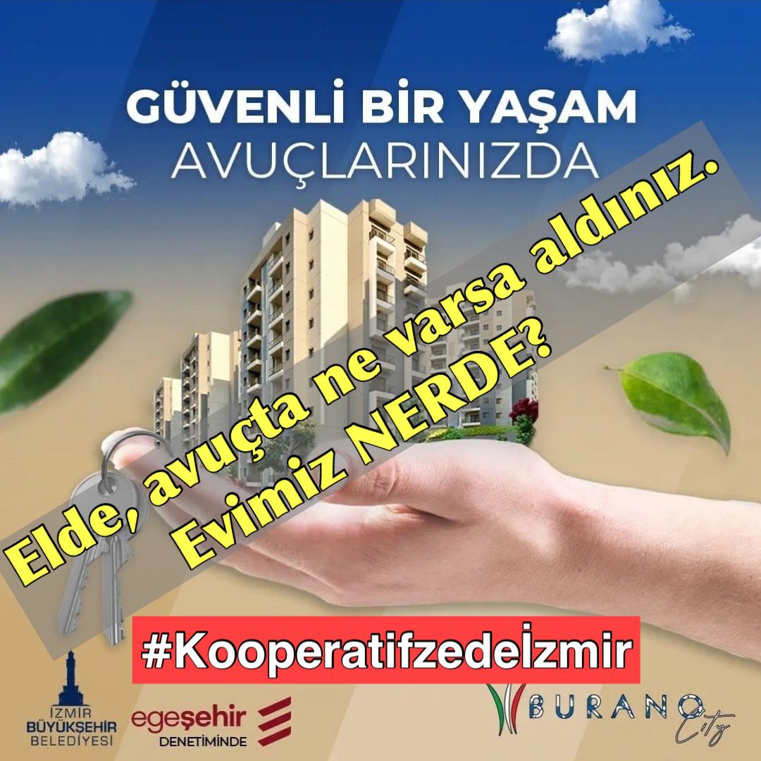 edasubasisen's tweet photo. İzmir B.Şehir Belediyesi denetiminde yapılan projelerde binlerce vatandaşın hayalleri kooperatifler aracılığıyla yok edildi. Belediye hala sessiz.
 Mağdurların Sesi olun
@selcukktepeli @fatihportakal
 
#Kooperatifzedeİzmir
#alacağımolsun #Olmaz

@eczozgurozel @drcemiltugay https://t.co/Q70fbSLLj5