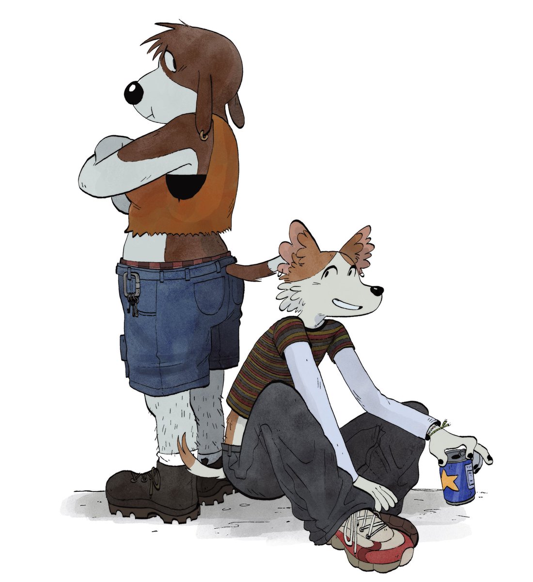 moowsiie's tweet image. Pose for the camera 📸 #doghauscomic