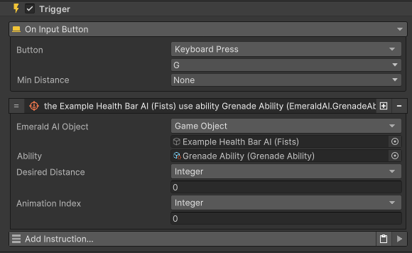 Kamuri_Games's tweet photo. #Unity #GameCreator2 #EmeraldAI2024
行き当たりばったりの脳筋コーディングにより、EmeraldAI2024のアビリティをGameCreator2のコンポーネントからトリガーさせることに成功！
疲れたけど達成感も凄まじい！ https://t.co/IOt4yxzNCZ