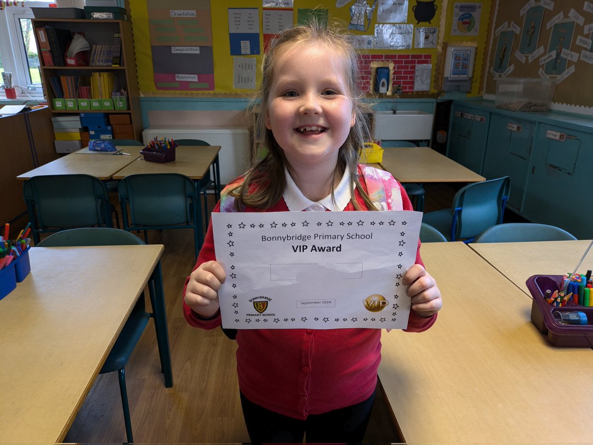 Well done to this week's VIP in P4/3!