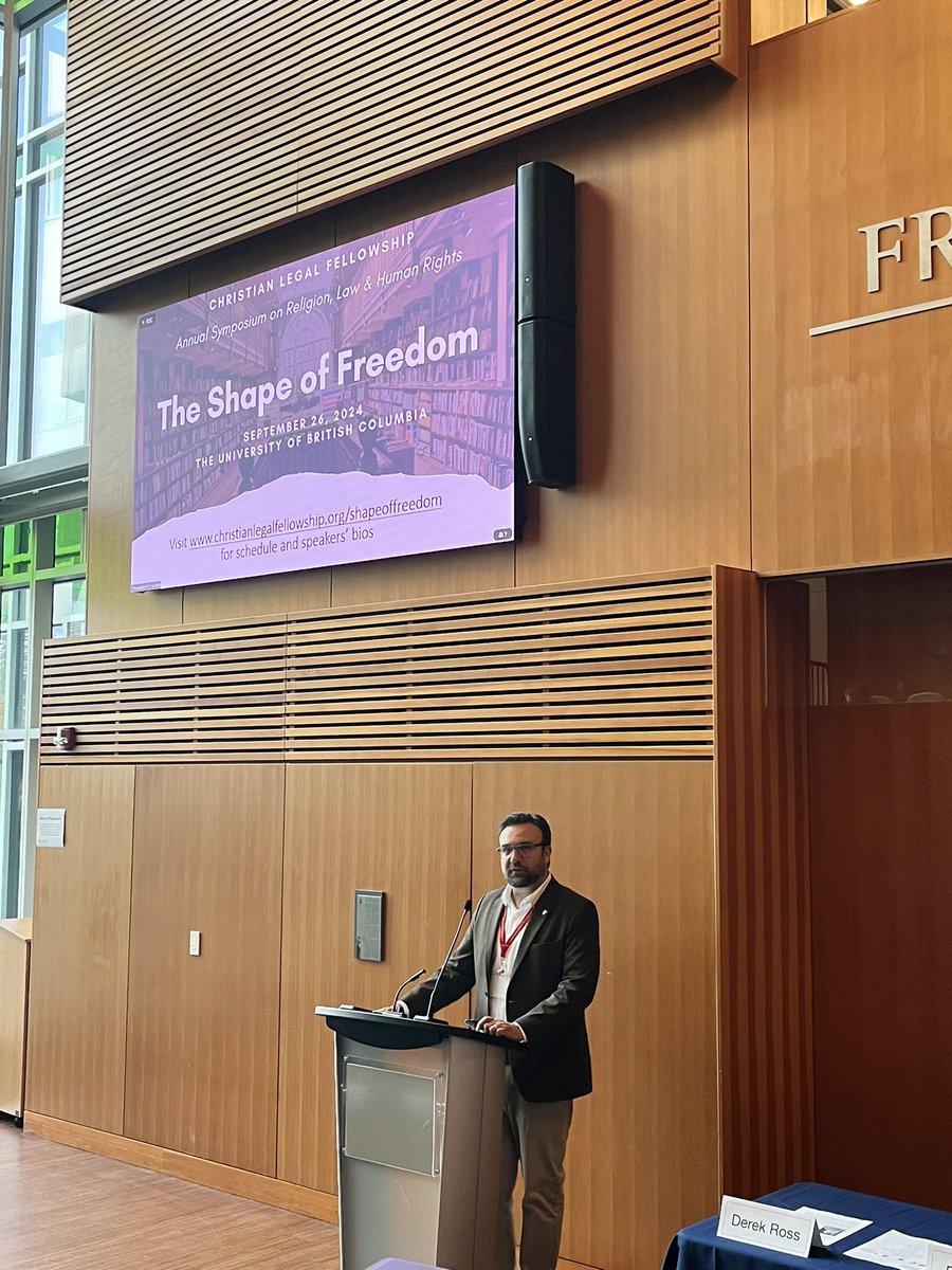 Kristopher Kinsinger 🇨🇦 (@kkinsinger) on Twitter photo Thrilled to be back at <a href="/AllardLaw/">Allard School of Law</a> for <a href="/CLF_Canada/">Christian Legal Fellowship</a>’s annual Symposium on Law, Religion, and Human Rights on “The Shape of Freedom”. Many thanks to <a href="/derekbmross/">Derek Ross</a> and <a href="/briandnbird/">Brian Bird</a> for inviting me to speak on the notwithstanding clause and the implied bill of rights. Thrilled to be back at <a href="/AllardLaw/">Allard School of Law</a> for <a href="/CLF_Canada/">Christian Legal Fellowship</a>’s annual Symposium on Law, Religion, and Human Rights on “The Shape of Freedom”. Many thanks to <a href="/derekbmross/">Derek Ross</a> and <a href="/briandnbird/">Brian Bird</a> for inviting me to speak on the notwithstanding clause and the implied bill of rights.