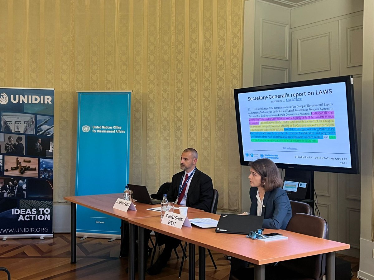 ODA_Geneva's tweet photo. The #DOC2024 concluded today with a session on AI, LAWS, and cyber led by @sophieg_g and @GPersiPaoli. 💬 

Thank you to all the diplomats and speakers who joined us this year.

@ODA_Geneva and @UNIDIR stand ready to continue supporting your work here in Geneva. 🇺🇳

#disarmament https://t.co/68qxQKCHXn