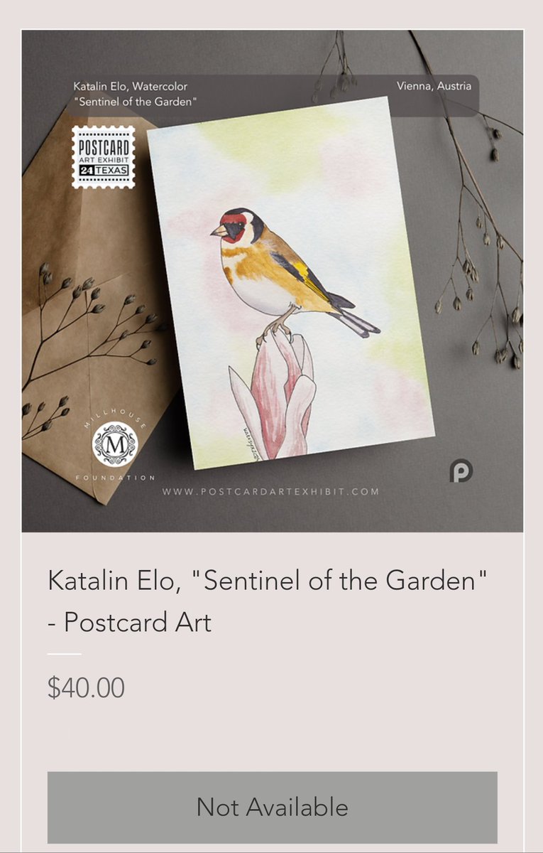 My first ever #postcardartexhibit piece that was sold! Thank you so much, whoever bought it! May he bring you as much joy as I had while painting! Thank you <a href="/PAEartforacause/">POSTCARD ART EXHIBIT - Art for a Cause 🌏 🎨</a> <a href="/MillHouseMcK/">MillHouse Foundation</a> <a href="/robinpedrero/">Robin Maria Pedrero</a> for your hard work!