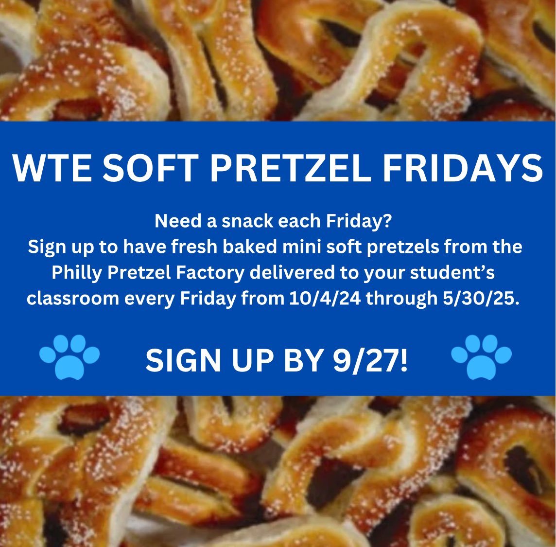 🐾 Last call for pretzels! Information is in the link, which is here: forms.gle/tmhegqvRxpwAVP…