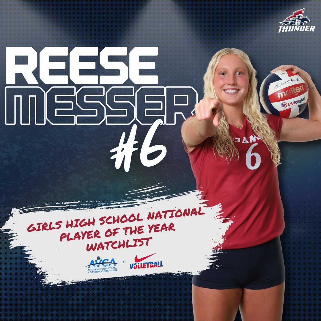 Congratulations to USC commit Reese Messer for being one of 24 in the country listed on the 2024 AVCA Girls High School National Player of the Year Watch List! Four National Player of the Year Finalists will be announced on November 18, when the 2024 AVCA Girls High School