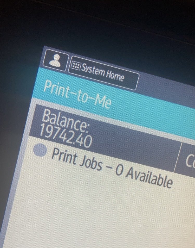 I feel like I’ve somehow broken something in the Uni printer system…