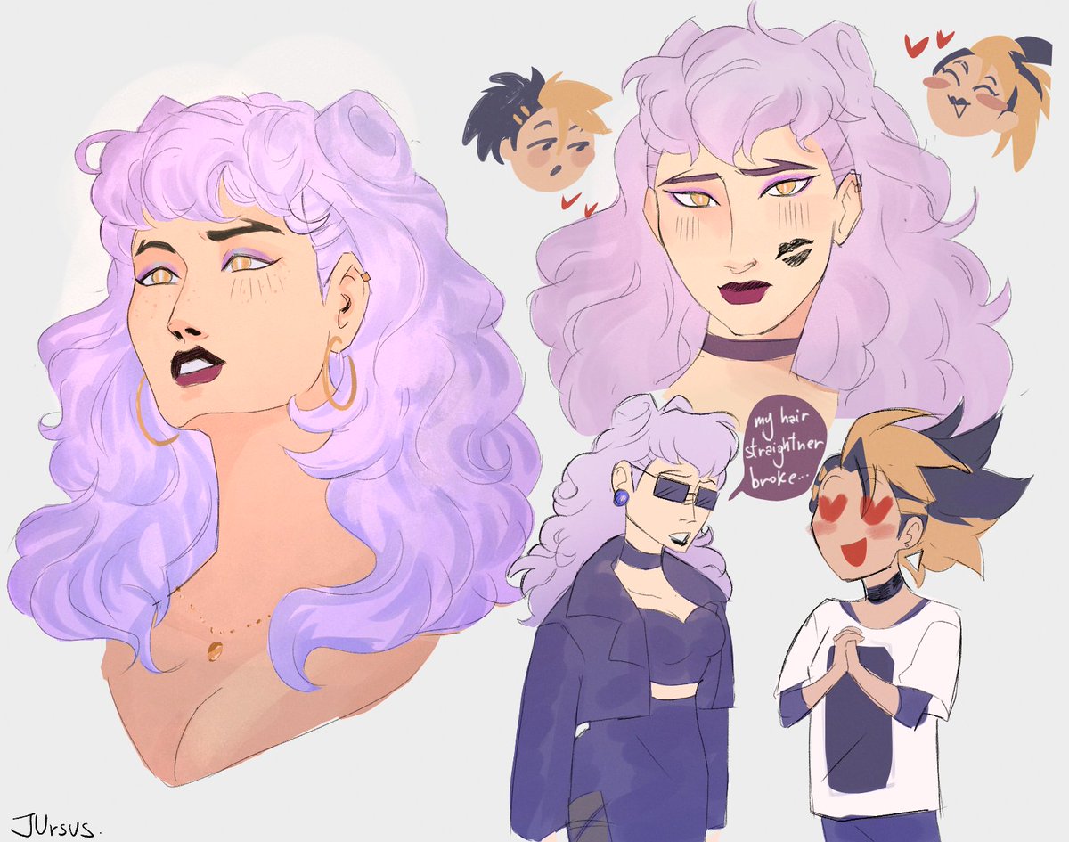 JUrsus's tweet photo. Warmup for today
you like Italian Eve with curly hair last time so i drew more 🫶 https://t.co/DZkGceqhpg