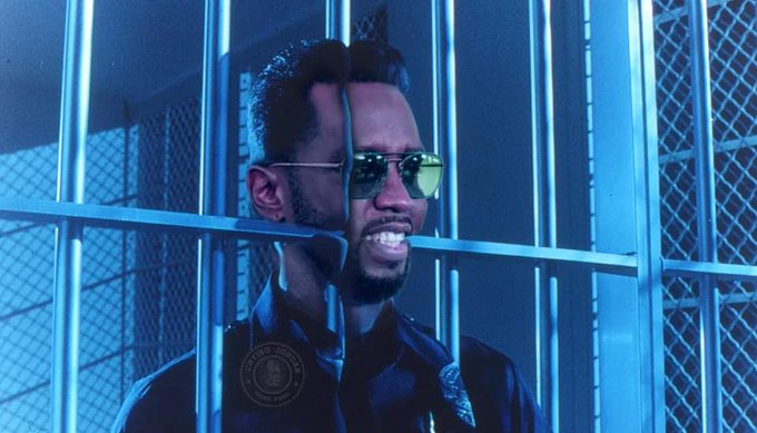 7SEES_'s tweet image. When Diddy sees Mayor Eric Adams in the cell next to him and wants one more round